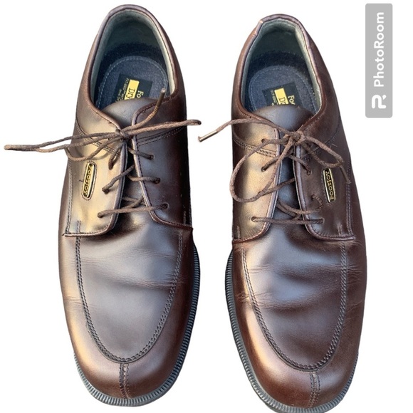 FootJoy DryJoy Men’s Leather Golf Shoes Soft Spike Brown Size: 8.5 M - Picture 3 of 11